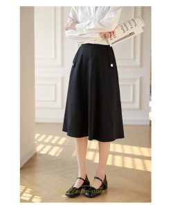 スカート | ひざ丈 レディース フレアミディアム春 秋 冬 大人 体型カバー 20代 30代 40代 OL ママ お出かけ デート 通勤 フェミニン 母