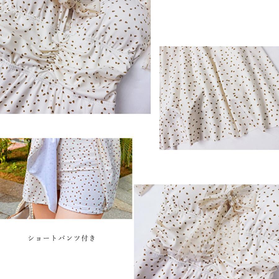 ビキニ | 水着 オールインワン 夏 パフスリーブ