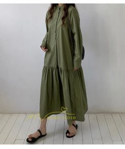 マキシ | シャツワンピース ワンピース 秋 春 レディース ロングワンピース 長袖 ロング丈 マキシ丈 体型カバー 無地 ゆったり 着痩せ 30代 40代 カジュアル 50代 夏物