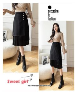 スカート | ロングプリーツカート Aライン 秋冬 レディース ボトムス 通勤 着痩せ キレイめ 20代30代40代50代 カジュアル 上品 ラシャ 大人気