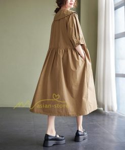 マキシ | 【大人風ロングワンピ】ワンピース レディース 夏 シンプル 無地 大人 通勤着 ロングワンピース ゆったり 20代30代40代 2022 お出かけ 着痩せ カジュアル 上品