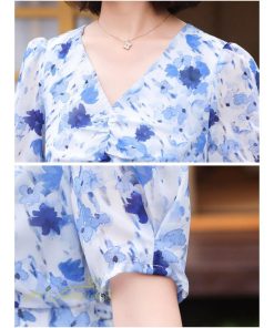 ミディアム | ワンピース レディース 春 夏 着痩せ 花柄 きれいめ サマー おしゃれ 上品 ひざ丈 半袖 サマーワンピース レトロ風 韓国風 通勤通学 お出かけ