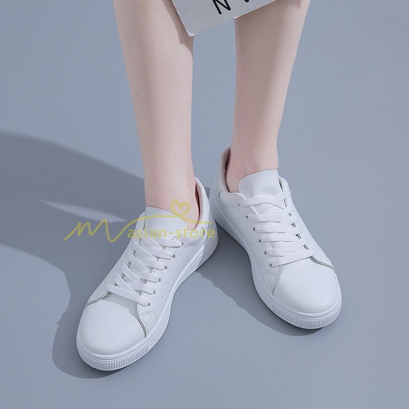 スニーカー | スニーカー レディース レディースシューズ ローカット 靴 フラットシューズ ぺたんこ ウォーキングシューズ Pu革 厚底送料無料 美脚 歩きやすい