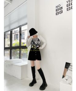 ロングブーツ | レディース ブーツ 秋冬 シューズ 靴 太ヒール チャンキーヒール 合皮ブーツ PUブーツ ロング靴 コスプレ くつ 後ろファスナー COS 大人