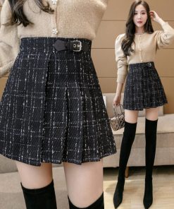 ミニスカート | ツイード風ミニスカートインナーパンツ付き