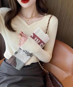 ニット・セーター | リブニットトップス レディース 大人秋服