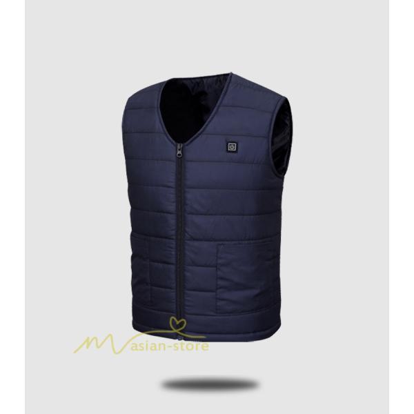 電熱ベスト | ヒーターベスト ヒーター内蔵ベスト メンズ レディース ヒートベスト USB給電 バッテリー給電 トレンド 冷え性に対応 通勤 防寒ベスト 3段温度調整