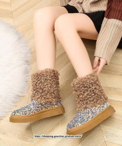 ブーツ | ムートンフェイクムートン ショートもこもこ ボア 定番 シューズ 靴 秋靴 レディース 可愛い 痛くない 歩きやすい 秋 あったか 冬