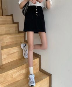 タイトスカート | ハイウエスト デニムスカート 着やせ レディース 韓国風 ミニスカート カジュアル 台形スカート おしゃれ【ネコ