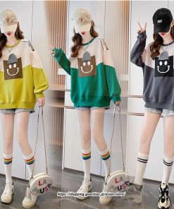 パーカー | スウェット トレーナー レディース トップス プルオーバー 長袖 クルーネック ゆったり 切り替え 50代 40代 30代 コットン おしゃれ 丸首 20代 送料無料 綿