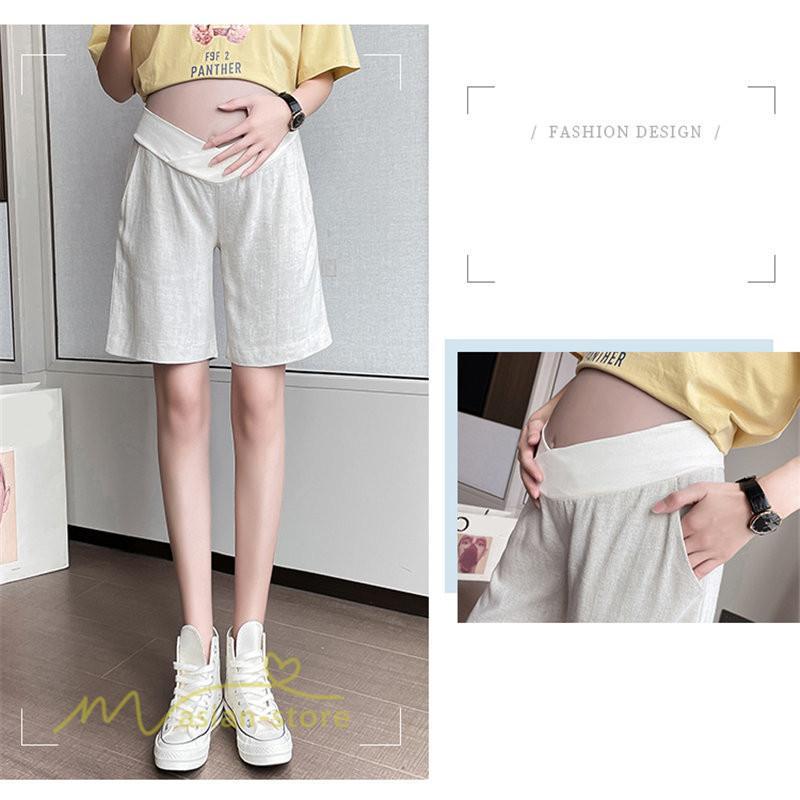 パンツ レギンス | マタニティパンツ レディース 麻 綿 ウエスト調整 着痩せ 妊婦服 パンツ マタニティウェア 無地 薄手 サマー ボトムス 産後 産前 マタニティ お出かけ 通勤