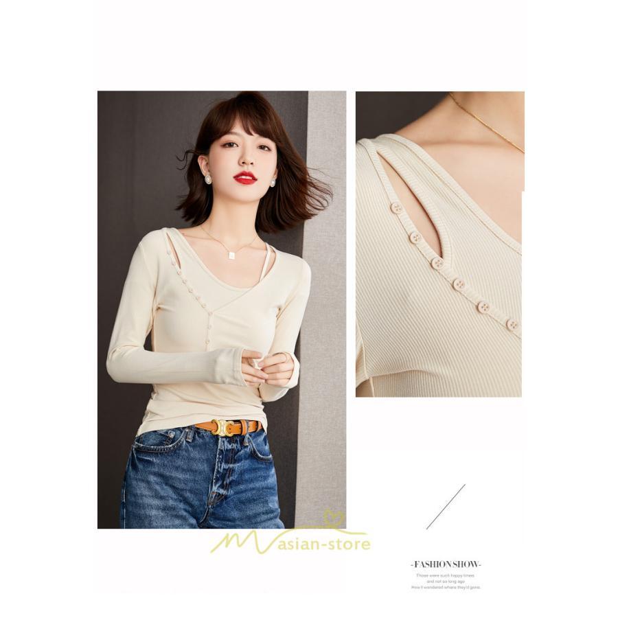 シャツ・ブラウス | ブラウス Tシャツ レディース 長袖 細身 フォーマル オフィス タイト きれいめ 春夏秋 トップス 送料無料 SNS映え 可愛い 着痩せ おしゃれ