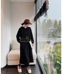 マキシ | スウェットワンピース ロングワンピース スウェット ロングパーカー ゆったり パーカーワンピース 体型カバー 大きいサイズ かわいい 50代 秋冬 20代30代 大人