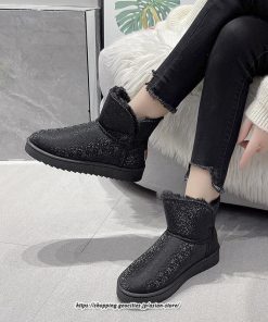 ブーツ | ムートンレディース 靴 スノーシューズ ショートもこもこ ボア シューズ 秋冬 あったか 歩きやすい 防寒 2022新作 シューズ