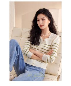 ニット・セーター | カーディガン レディース 春 秋 長袖 トップス ボーダー柄 50代 40代 30代 20代 おしゃれ キレイめ オシャレ あったか 部屋着 着痩せ お出かけ ニット