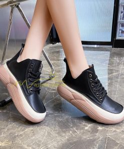 スニーカー | スニーカー レディース レディースシューズ ローカット 靴 厚底 ダッドウォーキングシューズ Pu革 厚底靴 美脚 厚底スニーカー 歩きやすい