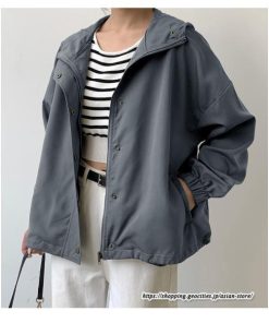 コート・ジャケット | ジャケット レディース ブルゾン ライトブルゾン アウター ライトアウター 秋物 パーカー パーカージャケット スポーティ フード付き 20代30代 カジュアル