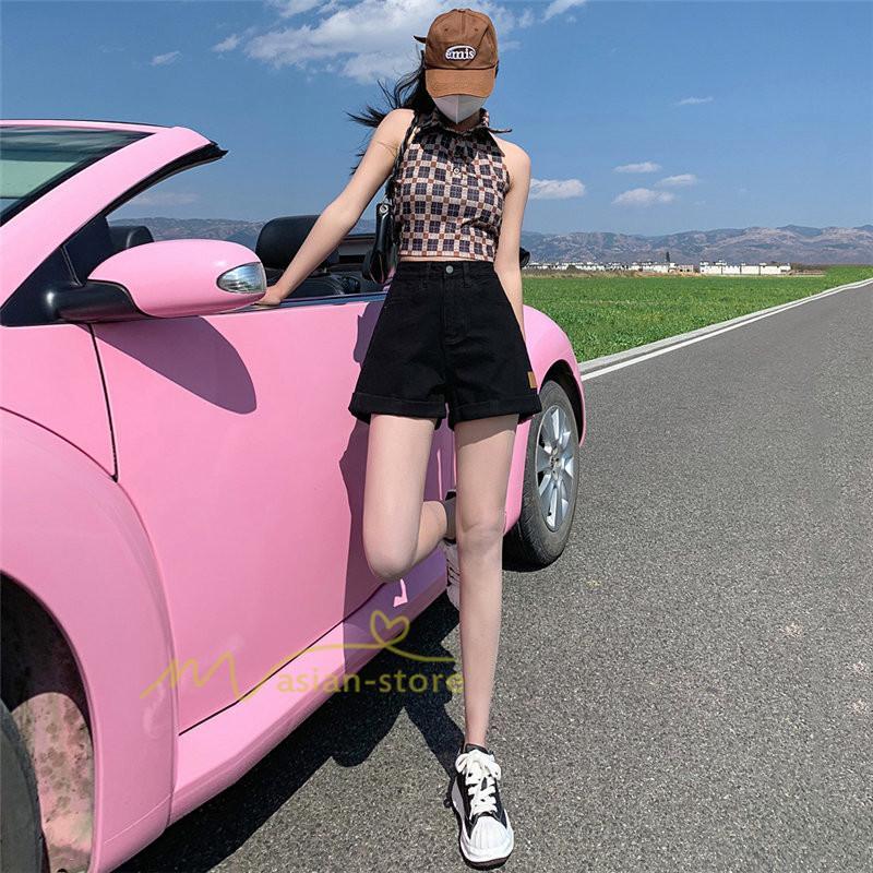 ショートパンツ | レディース ボトムス パンツ ロールアップデニム 夏新作 美脚 デニム ゆったり おしゃれ 通勤通学 20代30代40代 カジュアル お出かけ 韓国風