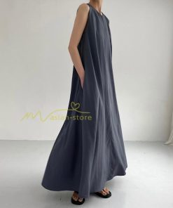 マキシ | ロングワンピース 夏ワンピース ノースリーブ タンクトップワンピース 30代40代 無地 フレアワンピース Aラインワンピース 50代60代 可愛い 大人