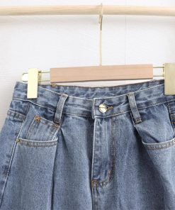 デニム | ハイウエスト タックデニムパンツ 韓国