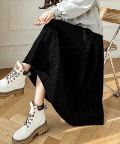 フレアスカート | プリーツスカート ハイウエスト 着やせ