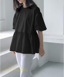 ｔシャツ・カットソー | Tシャツ レディース トップス サマー 半袖 無地 ゆったり ゆったり 可愛い フェイク 春物 夏服 カットソー 20代30代40代 ブラウス 薄手 体型カバー シンプル