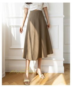 スカート | フレア無地 きれいめ 30代 40代 50代 着やせ 上品 ボトムス 春秋 夏 お洒落 通勤 エレガント 着痩せ 着回し ハイウエスト カジュアル 通学 お出かけ