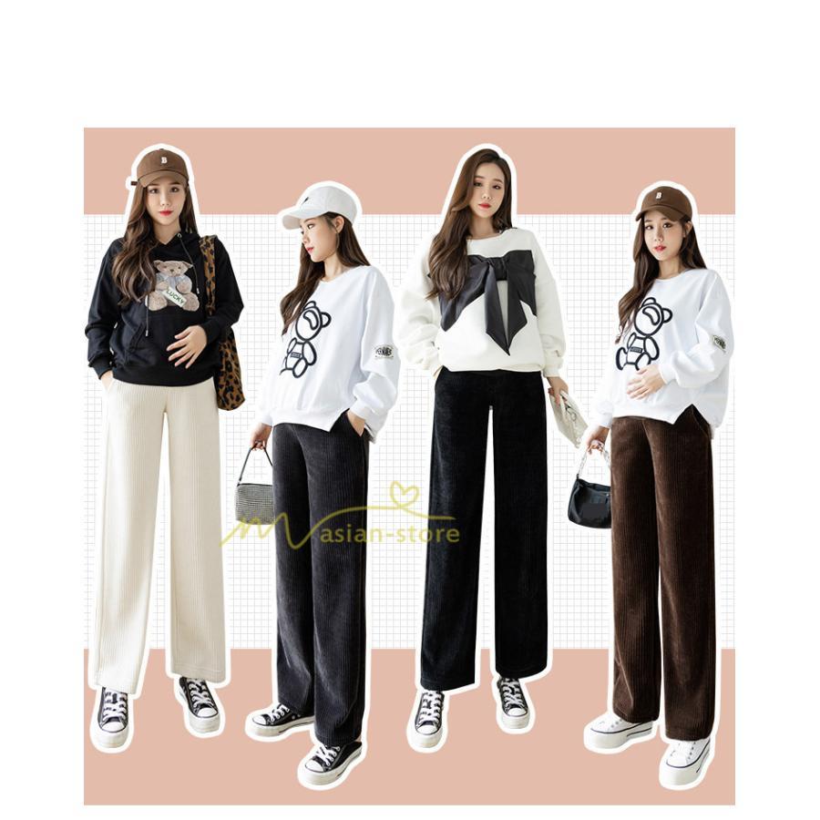 パンツ レギンス | マタニティパンツ 秋冬 暖かい プリーツパンツ 厚手 産前産後 調整可 ロングパンツ 妊婦パンツ 妊娠 マタニティウェア ゆったり 可愛い スリム 体型カバー