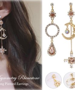 その他アクセサリー | 大ぶりピアス イヤリング ロングピアス レディース アシンメトリー 揺れる キラキラ