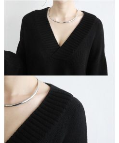 ニットワンピース | 短納期マキシ丈 レディース トップス リブニット ニットワンピ Vネック シャツワンピース 長袖 上品 きれいめ ロング丈 お洒落 通勤