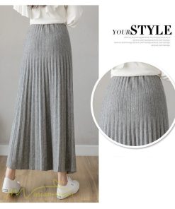 スカート | マタニティプリーツ レディース 秋 冬 コーデ Aライン 可愛い 妊婦服 産前 産後 ウエスト調整 上品 マタニティウェア ロング丈 体型カバー