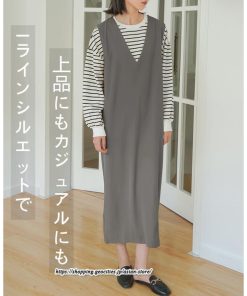 マキシ | ロングワンピース ワンピース レディース タンクワンピース ライトコーデュロイ ジャンパースカート 大人 シンプル 可愛い 春 重ね着 秋冬 40代 30代 ミモレ丈