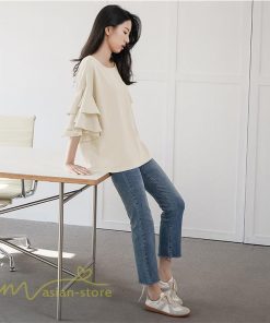 シャツ・ブラウス | ブラウス レディース  6色 きれいめ 40代 春秋 上品 無地 ブラウス 半袖 ゆったり オシャレ 韓国風 通勤 30代 50代 大人 カジュアル お出かけ 着痩せ 夏物