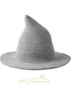 レディース | 帽子 ハット ハロウィン コスプレ 宴会 余興 魔女 魔法使い 美魔女 仮装 パーティーグッズ 演劇 体育祭 イベント 学園祭 黒 文化祭 グレー 青 赤