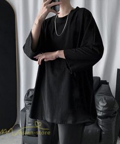 Tシャツ | メンズ 無地 大きいサイズ カットソー 上品 7分袖 サマートップス ゆったり 日常感 メンズスタイル シンプル 体型カバー カッコウイイ