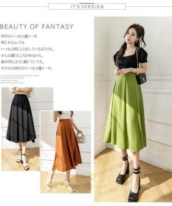 スカート | ロング丈 ボトムス レディース マキシ 上品 20代30代40代50代 カジュアル 通勤 通学 お出かけ 着痩せ 韓国風 エレガント 夏物 体系カバー 可愛い
