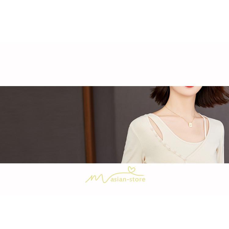 シャツ・ブラウス | ブラウス Tシャツ レディース 長袖 細身 フォーマル オフィス タイト きれいめ 春夏秋 トップス 送料無料 SNS映え 可愛い 着痩せ おしゃれ