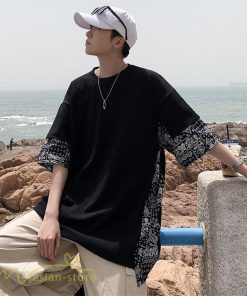 Tシャツ | メンズ 半袖 シンプル 半袖tシャツ クルーネック カジュアル 重ね着風 切り替え カッコウイイ 夏新作 カットソー ゆったり 20代 40代 体型カバー 30代