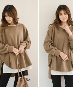 Tシャツ・カットソー | カットソーチュニック 春 ロンT 前後差