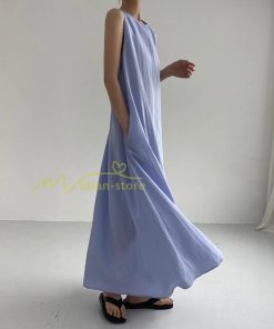 マキシ | ロングワンピース 夏ワンピース ノースリーブ タンクトップワンピース 30代40代 無地 フレアワンピース Aラインワンピース 50代60代 可愛い 大人