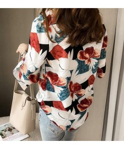 在庫ある | ブラウスレディースシャツ ファッションシャツ プリント花柄シャツブラウス 長袖 Vネック 春夏秋衣装 通学通勤 おしゃれ 着痩せ OL 体型カバー ゆったり 薄手