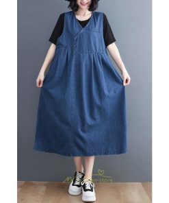 オーバーオール サロペット | デニム サロペット スカート オーバーオール ジャンパースカート レディース ワンピース 可愛い 夏秋 ロング オシャレ ポケット付き オールインワン