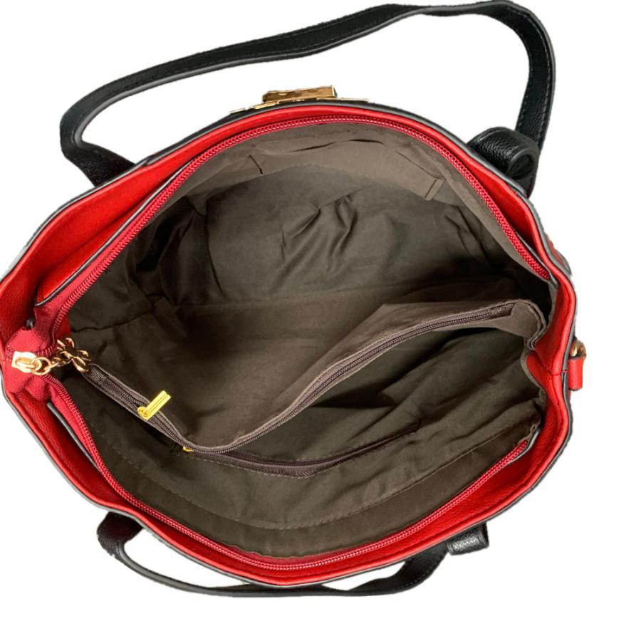 トートバッグ | 大きめ ショルダーバッグ バイカラー 大容量 レザーバッグ おしゃれ 2wayレディース 斜めがけバッグ