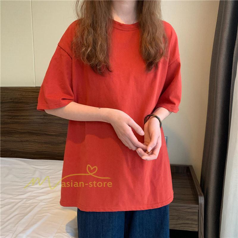 tシャツ・カットソー | Tシャツ レディース 半袖 春 夏 秋 トップス カットソー カジュアル シンプル ゆったり 20代30代40代50代 体型カバー 通勤通学 着回し 無地人気 お出かけ 上品