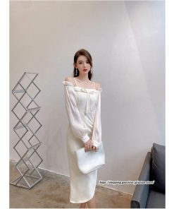 タイト | セクシーワンピース 二次会ワンピース 上品 高級感 ワンピース 長袖 タイトワンピース スリム 美ライン フォーマル オフィス お呼ばれワンピース 通勤 結婚式