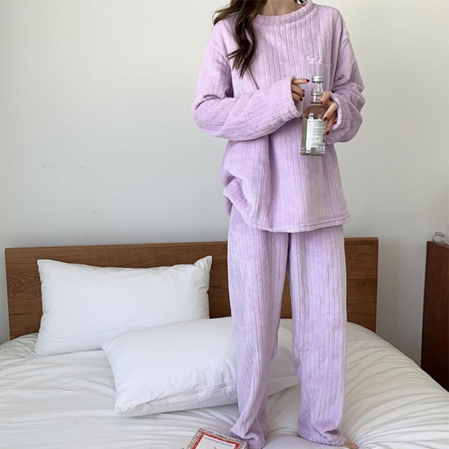 インナー・ルームウェア | フリースパジャマ上下セットレディース