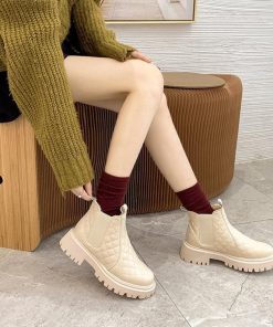 ショートブーツ | 韓国 サイドゴアブーツ ショート 暖かい