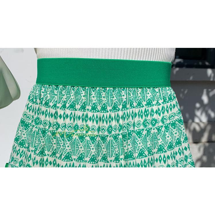 スカート | フレアロングレデイース リネンウエストゴム 綿麻混 マキシマキシ レトロ風 体型カバー リゾート 夏物