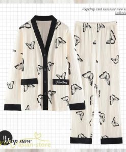 パジャマ ルームウェア | パジャマ ルームウェア レディース 春夏秋 長袖 綿ルームウェア 大きいサイズ 上下セット きれいめ 可愛い セットアップ 部屋着 トレンド 寝巻き 韓国風 女性着