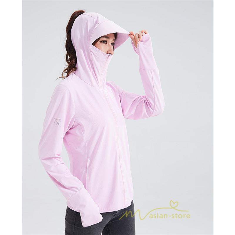 パーカー | UVカット紫外線カット ラッシュ2type 男女 抗菌 涼しい 指穴フード付き 吸水速乾 UPF50+ 冷感 薄手 マスク オシャレ 水着 日焼け防止